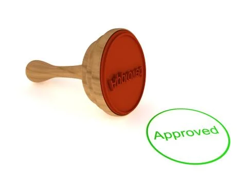 Stamp on white background Stock Illustration