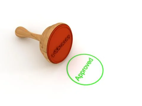 Stamp on white background Stock Illustration