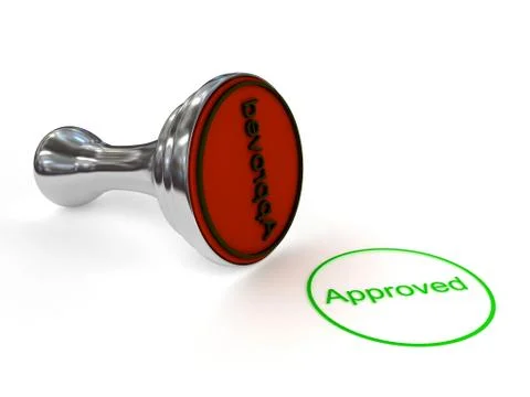 Stamp on white background Stock Illustration