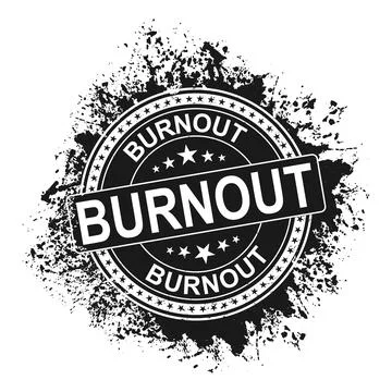 Stamp with word burnout inside, vector illustration Stock Illustration