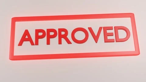 Stamper On Document With The Text Approved Stock Footage 277470005