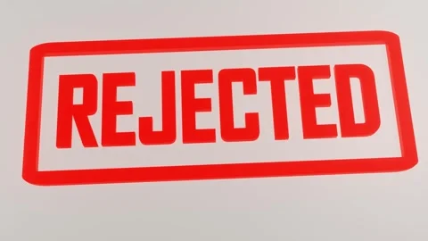 Stamper On Document With The Text Rejected Stock Footage 277470018