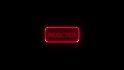 Stamper on document with the text rejected Stock Footage 305301689