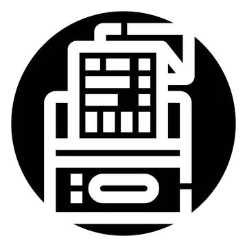 Stamping document form creating corporate seal icon イラスト素材