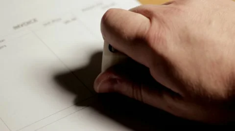 Stamping Late, Overdue Invoice Stock Footage 11153941