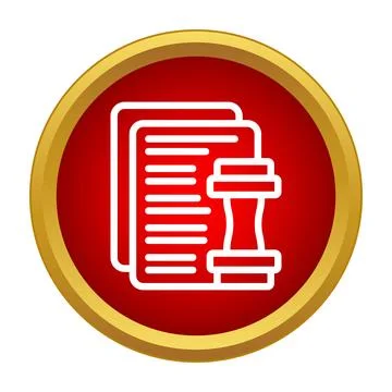 Stamping official document for approval and validation イラスト素材