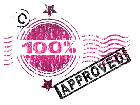 Stamps - 100% Approved Stock Illustration