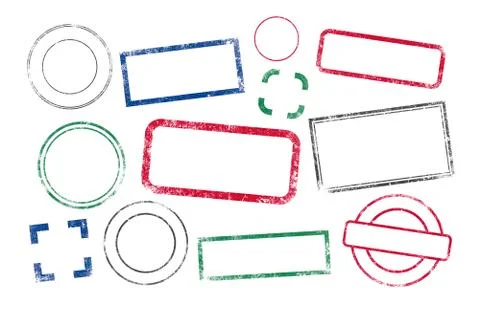Stamps frames Stock Illustration