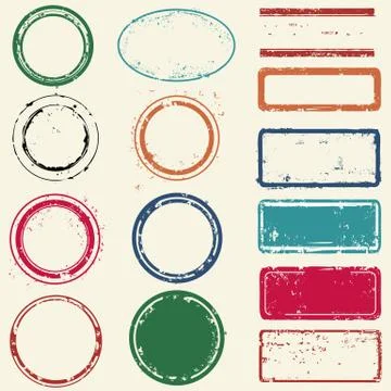 Stamps frames Stock Illustration