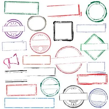 Stamps frames Stock Illustration