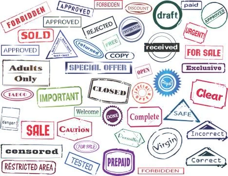 Stamps Stock Illustration