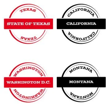 Stamps on white background Stock Illustration