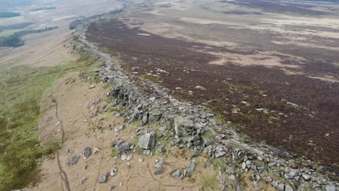 Stanage Edge 4k30fps Stockbeeldmateriaal 239840063