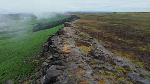 Stanage Edge Stock Footage 239840030