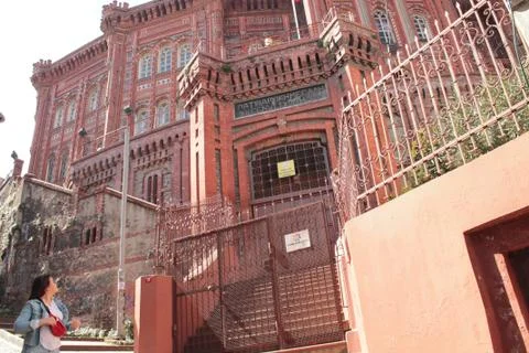 Stanbul / Turkey, in March 2019; Private Fener Rum High School And Middle School Stock Photos