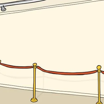 Stanchion in room Stock Illustration