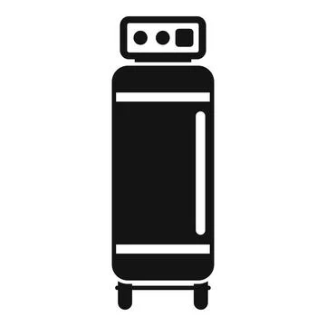 Stand air compressor icon, simple style Stock Illustration
