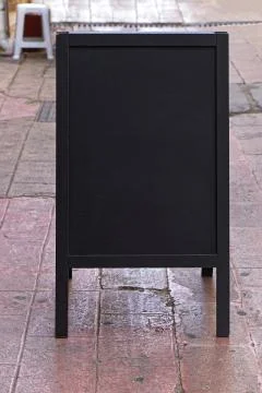 Stand alone black board Stock Photos