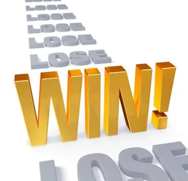 Stand up and win! Illustrazione stock