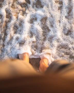 Stand on the beach Stock Photos
