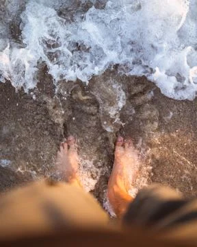 Stand on the beach Stock Photos