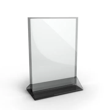 Stand for booklets with white sheets of paper on a white background Stock Illustration