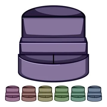 Stand desk organizer cartoon vector graphic Stock Illustration