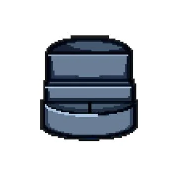 Stand desk organizer pixel art vector illustration Stock Illustration