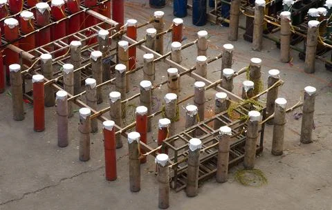 Stand of firework Stock Photos