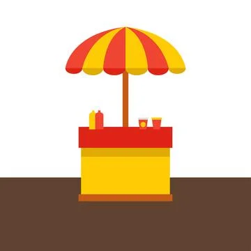 Stand food element vector illustration Stock Illustration