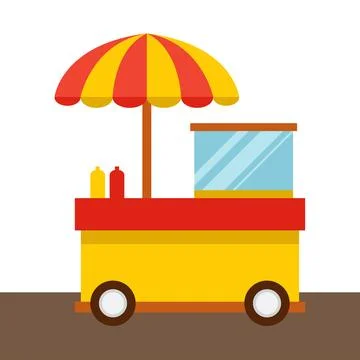 Stand food element vector illustration 库存插图