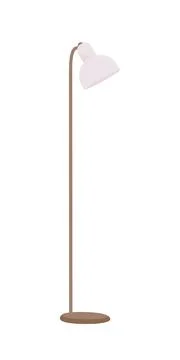 Stand lamp semi flat color vector object Illustrazione stock