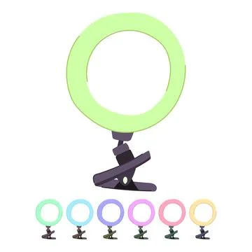 Stand light ring vector cartoon graphic 스톡 일러스트