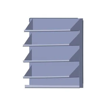 Stand magazine rack cartoon vector illustration Stock Illustration