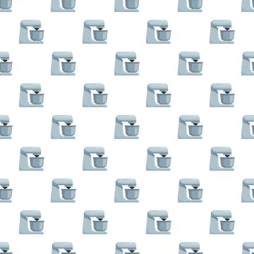 Stand mixer kitchen appliance vector seamless pattern Stock-Illustration