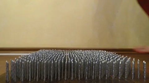 Stand on the nails Stock Footage 83729721