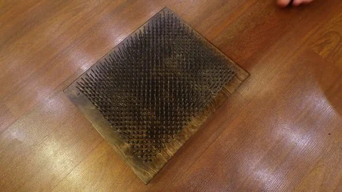 Stand on the nails Video stock 83729735