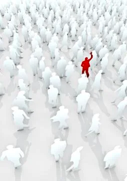 Stand out from the crowd Illustrazione stock
