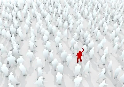 Stand out from the crowd Illustrazione stock