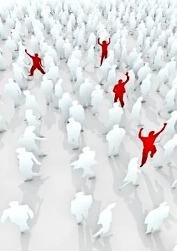 Stand out from the crowd Stock-Illustration