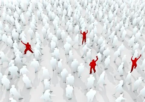 Stand out from the crowd Stock-Illustration