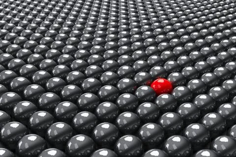 Stand out of the crowd Stock Illustration