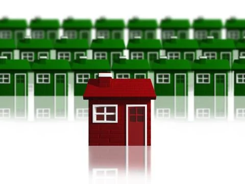 Stand out from the crowd Ilustración de archivo