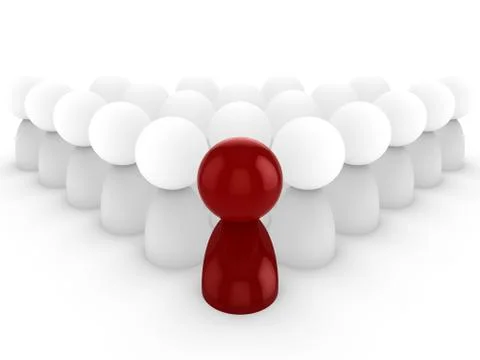 Stand out from the crowd Illustrazione stock