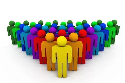 Stand Out From The Crowd Stock Illustration