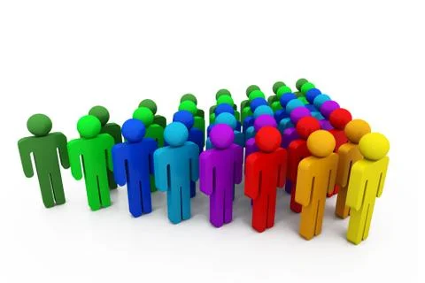 Stand Out From The Crowd Stock Illustration