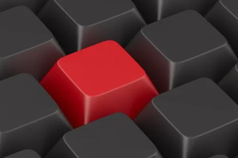Stand Out From The Crowd. Isolated 3D illustration Stock Illustration