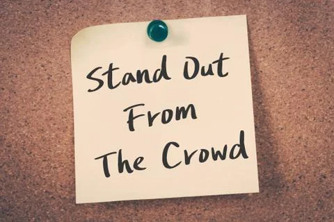 Stand Out From The Crowd Stock Photos