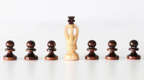 Stand out of the crowd Foto stock