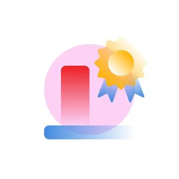 Stand out from the crowd. Vector icon in gradient style Stock Illustration